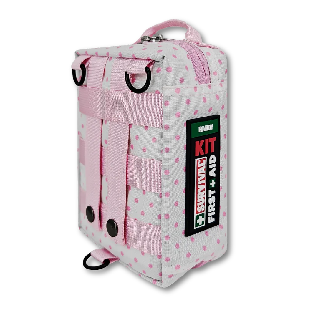 SURVIVAL Handy First Aid KIT (Pink Polka)