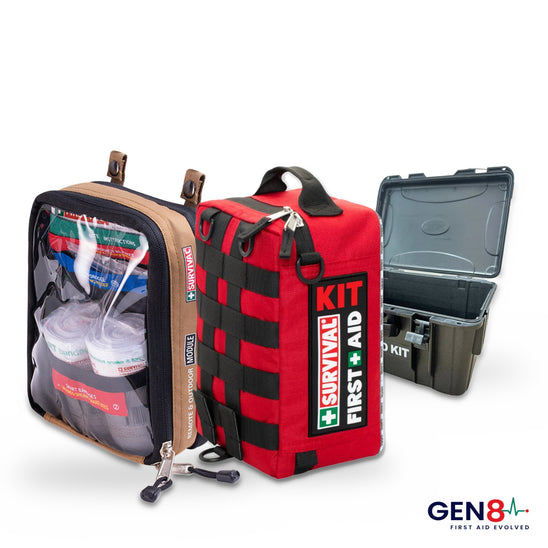 4WD First Aid Bundle with Waterproof Box - SURVIVAL