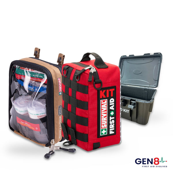 4WD First Aid Bundle with Waterproof Box - SURVIVAL