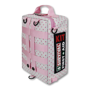 SURVIVAL Family First Aid KIT (Pink Polka)