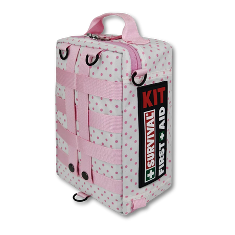SURVIVAL Family First Aid KIT (Pink Polka)