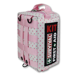SURVIVAL Vehicle First Aid KIT (Pink Polka)