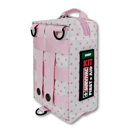 SURVIVAL Handy First Aid KIT (Pink Polka)
