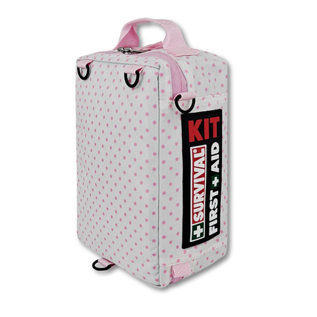 SURVIVAL Family First Aid KIT (Pink Polka)
