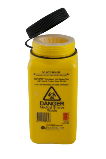 Sharps Disposal Container 1.4L - SURVIVAL