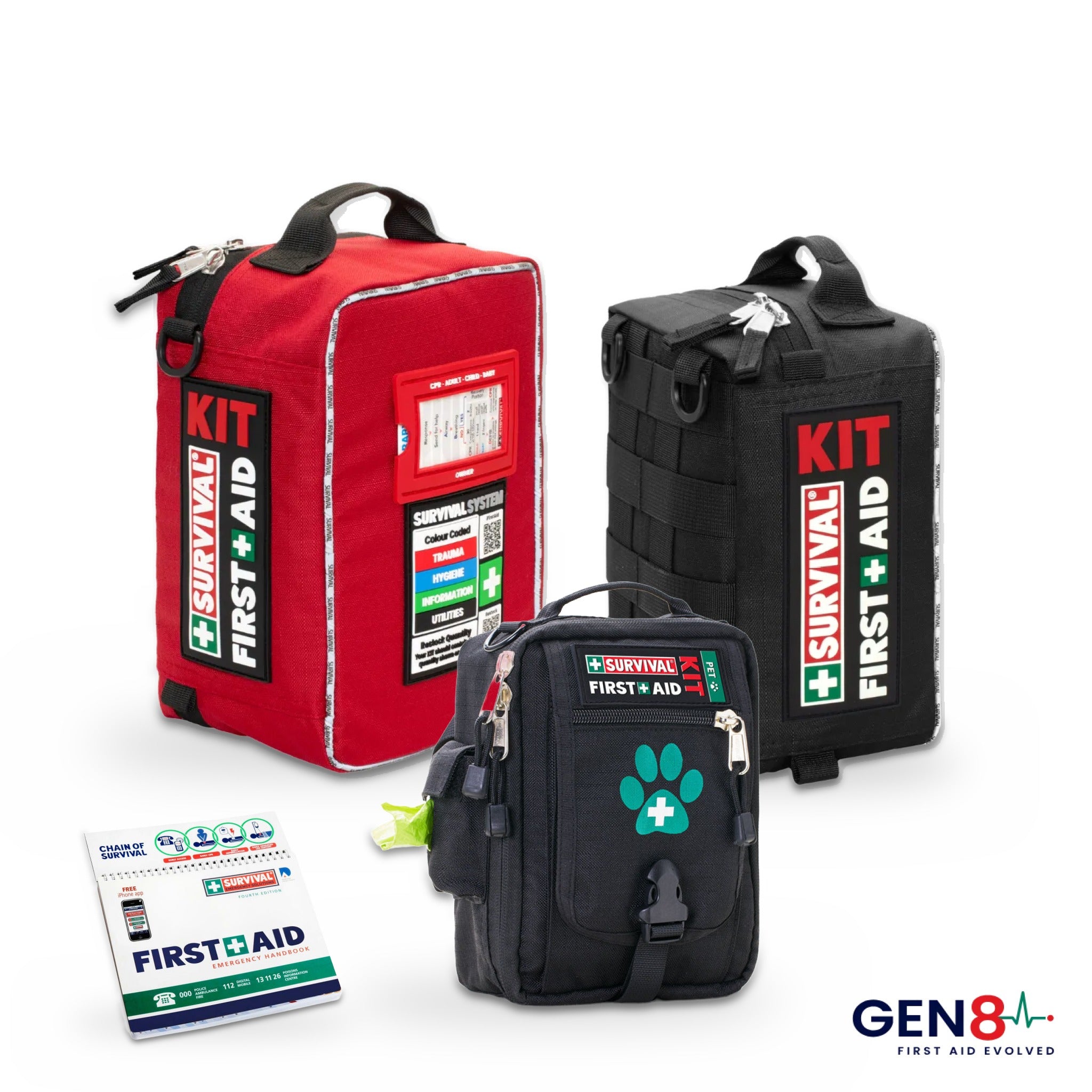 Family with Pets First Aid Bundle (Gen 8) - SURVIVAL