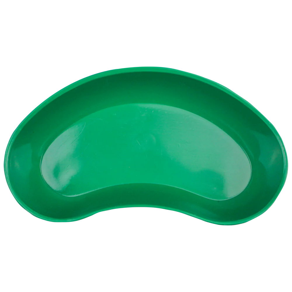 Disposable Green Plastic Kidney Dish 200mL - SURVIVAL