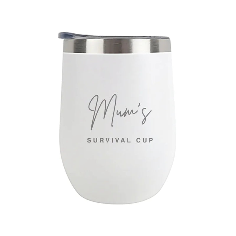 Mum's Survival Coffee/Vino Cup - SURVIVAL