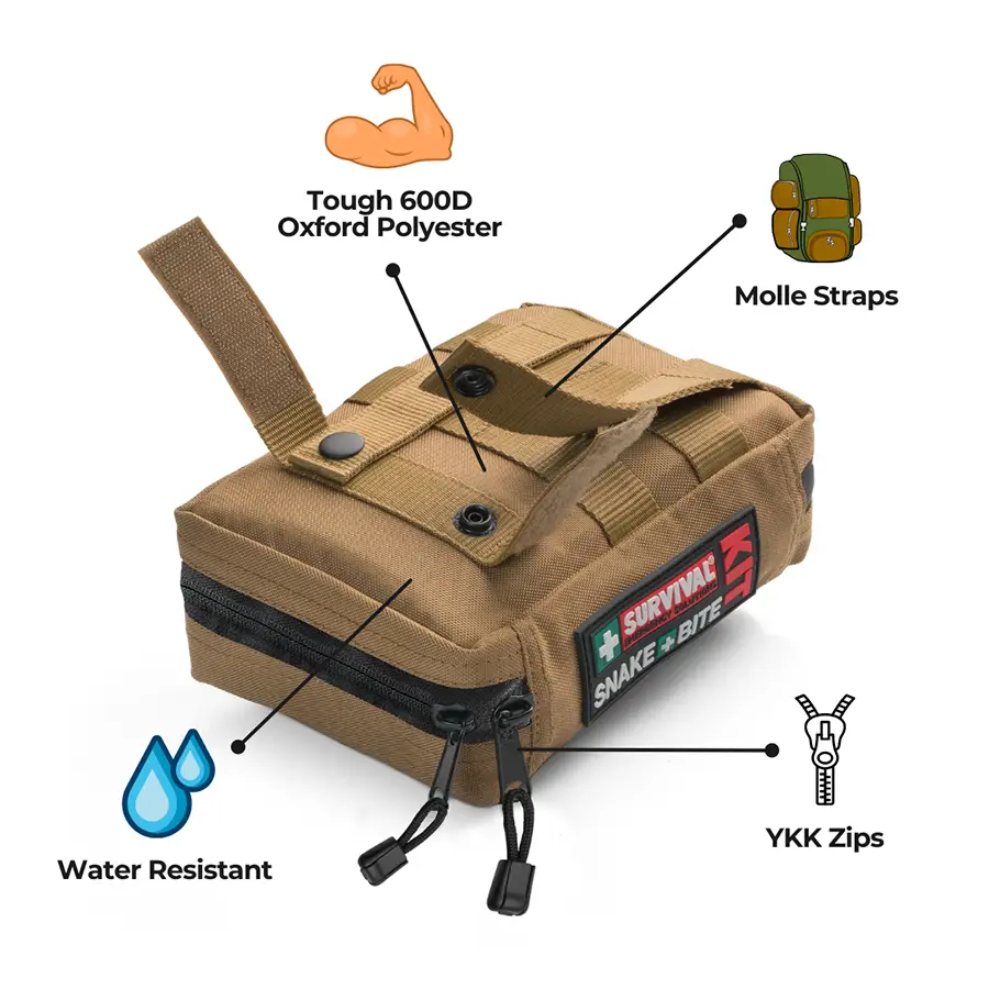 Snake Protection Kit Items SURVIVAL Snake Bite KIT - Australia's #1 Snake Bite First Aid KIT