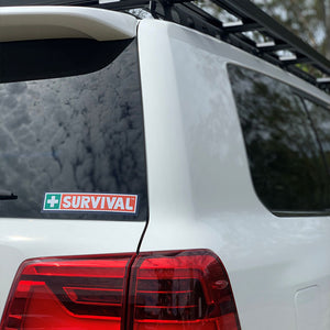 SURVIVAL Bumper Sticker - SURVIVAL