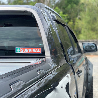 SURVIVAL Bumper Sticker - SURVIVAL