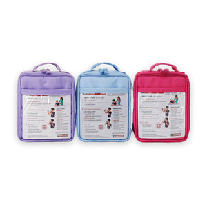 SURVIVAL Asthma KIT back windows with asthma first aid steps, all colours