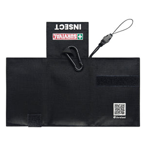 SURVIVAL Insect Bite KIT in Black, opened out