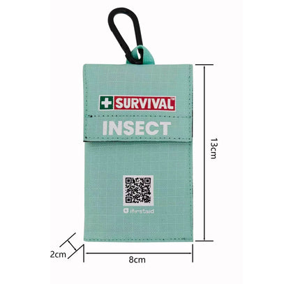 SURVIVAL Insect Bite KIT dimensions, 13cm x 8cm x 2cm