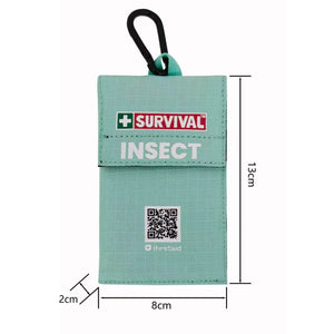 SURVIVAL Insect Bite KIT dimensions, 13cm x 8cm x 2cm