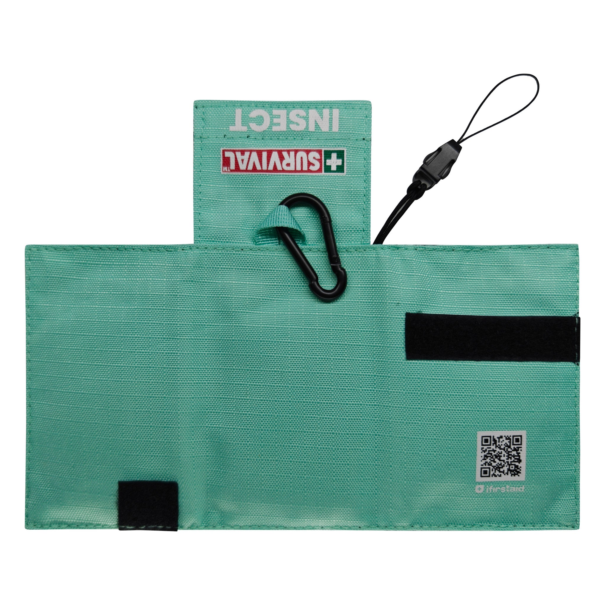 SURVIVAL Insect Bite KIT in Mint Green, opened out