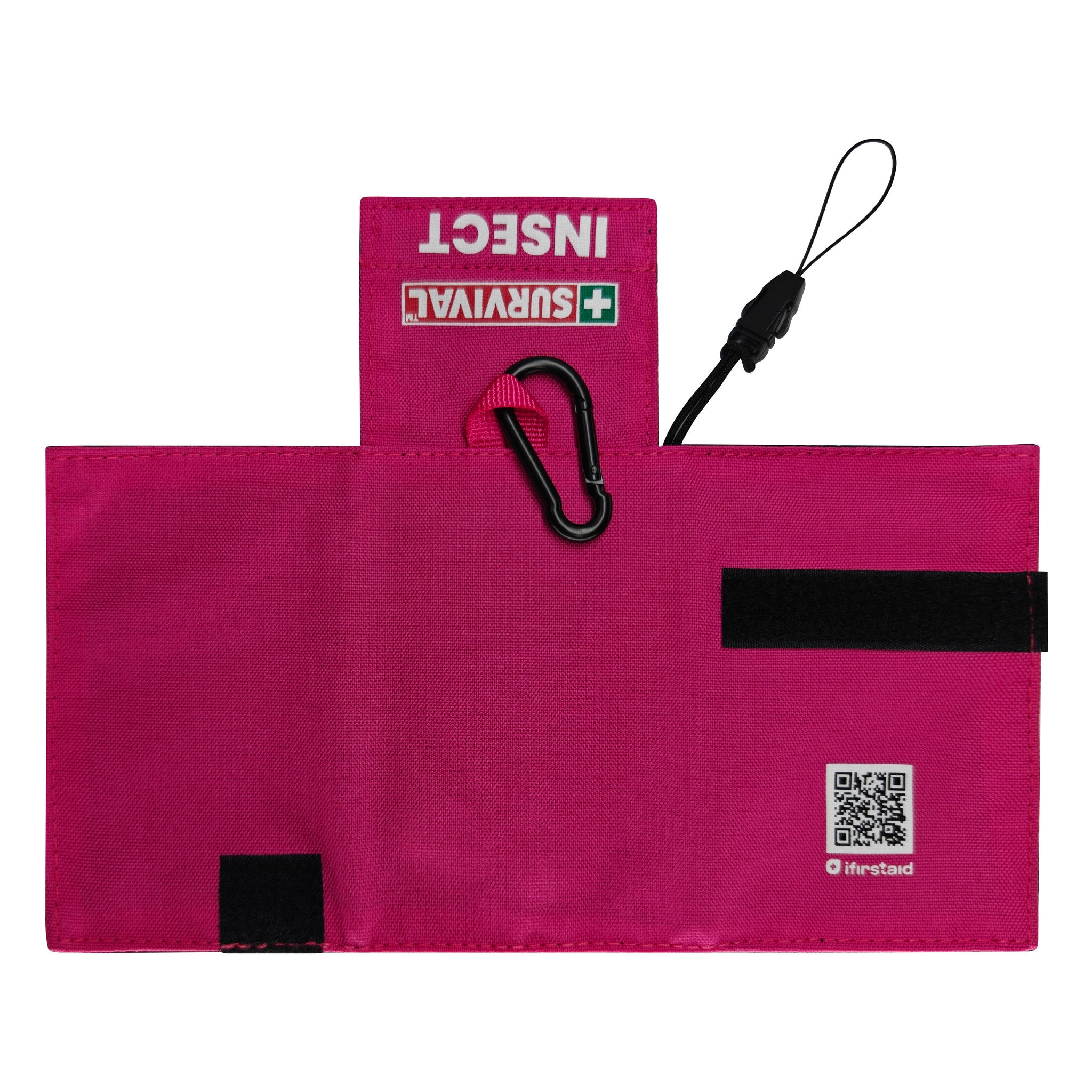 SURVIVAL Insect Bite KIT in Hot Pink, opened out
