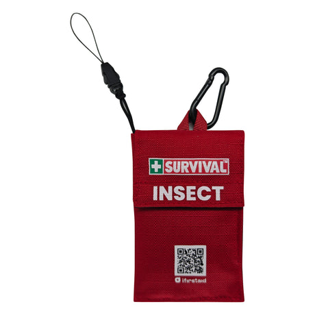 SURVIVAL Insect Bite KIT in Red, front