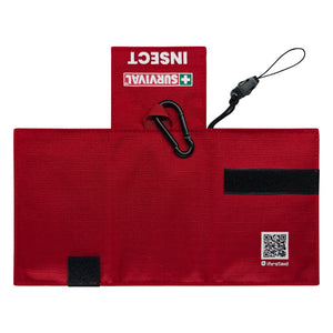 SURVIVAL Insect Bite KIT in Red, opened out