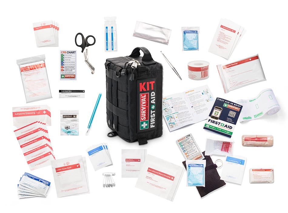 Emergency Survival Kit, 151 Pcs Survival Gear First Aid Kit, Outdoor Trauma Bag with Tactical Emergency Survival Kit, 151 Pcs Survival Gear First Aid Kit, Outdoor Trauma Bag with Tactical