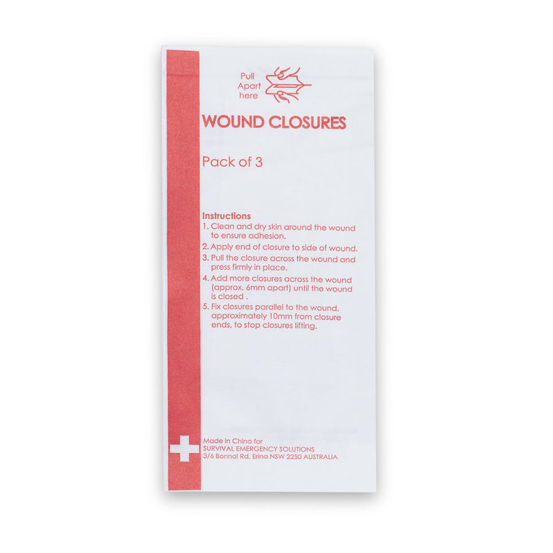 Wound Closures (Pack of 3) - SURVIVAL