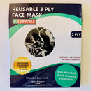 3ply Reusable, Washable Cloth Face Mask, Marble - SURVIVAL